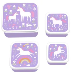 A Little Lovely Company Charlie Lunch & Snack Box unicorn dreams