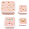 A Little Lovely Company Charlie Lunch & Snack Box butterflies