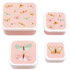 A Little Lovely Company Charlie Lunch & Snack Box butterflies