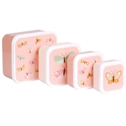 A Little Lovely Company Charlie Lunch & Snack Box butterflies