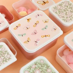 A Little Lovely Company Charlie Lunch & Snack Box butterflies