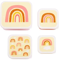 A Little Lovely Company Charlie Lunch & Snack Box rainbows