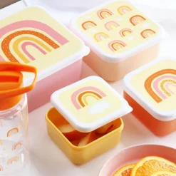 A Little Lovely Company Charlie Lunch & Snack Box rainbows
