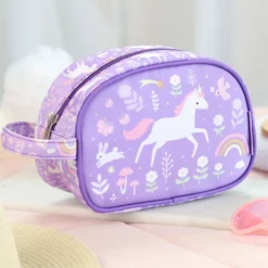 A Little Lovely Company Jules Toiletry Bag unicorn dreams