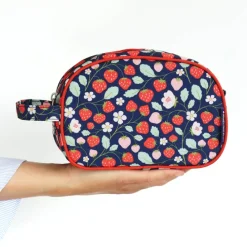 A Little Lovely Company Jules Toiletry Bag strawberries