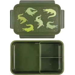 A Little Lovely Company Robin Bento Lunchbox crocodiles