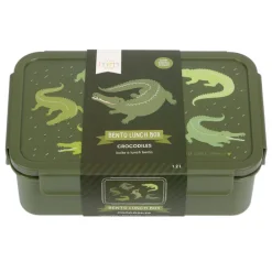 A Little Lovely Company Robin Bento Lunchbox crocodiles