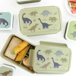 A Little Lovely Company Robin Bento Lunchbox dinosaurs