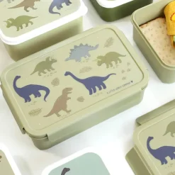 A Little Lovely Company Robin Bento Lunchbox dinosaurs
