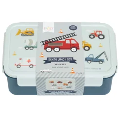 A Little Lovely Company Robin Bento Lunchbox vehicles