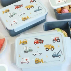 A Little Lovely Company Robin Bento Lunchbox vehicles
