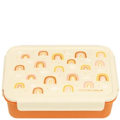 A Little Lovely Company Robin Bento Lunchbox rainbows