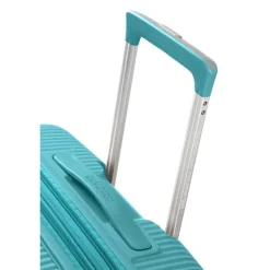 American Tourister Soundbox Spinner 67 Expandable turquoise tonic