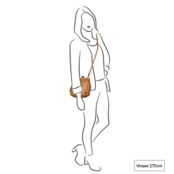 Aunts & Uncles Grandma's Luxury Club Mrs. Fortune Cookie Crossover Bag caramel