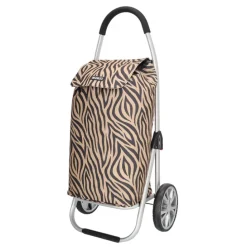 Beagles Alberic Shopping Trolley zebra brown