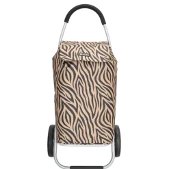 Beagles Alberic Shopping Trolley zebra brown