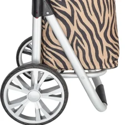 Beagles Alberic Shopping Trolley zebra brown