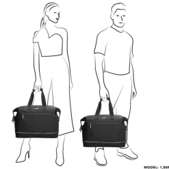 Beagles Originals Weekendtas Reistas Waterproof zwart