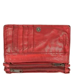 Bear Design Cow Lavato Dames Portemonnee 12cc red