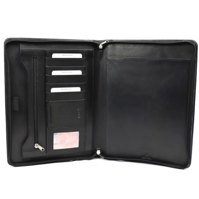 Bear Design Jos Schrijfmap black