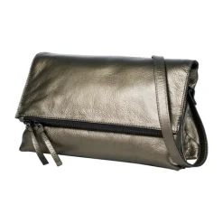 Burkely Creased Crystel Satchel Bag gun metal
