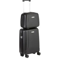 CarryOn Skyhopper 4 Wiel Trolley 55 + Beautycase Set black