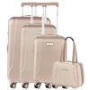CarryOn Skyhopper 4-Delige Kofferset Beautycase/S/M/L champagne