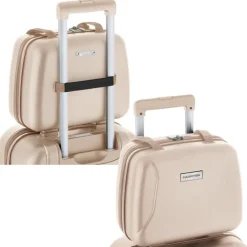 CarryOn Skyhopper 4-Delige Kofferset Beautycase/S/M/L champagne