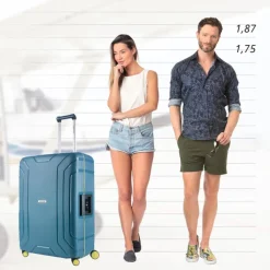 CarryOn Steward Trolley 75 ice blue