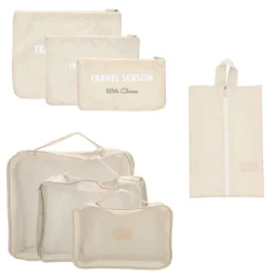 Charm London Travel Accessoires Packingcubes taupe