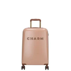 Charm London Travel Trolley Set roze