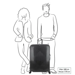 Decent Axiss-Fix 4 Wiel Trolley 78 zwart