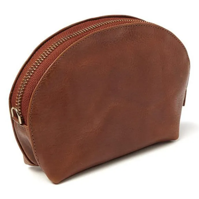 dR Amsterdam Milan Make-Up Bag cognac