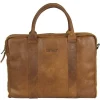 DSTRCT Limited Double Zip 15'' Laptoptas cognac