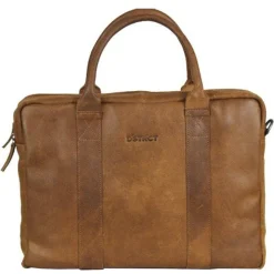 DSTRCT Limited Double Zip 15'' Laptoptas cognac