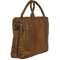 DSTRCT Limited Double Zip 15'' Laptoptas cognac