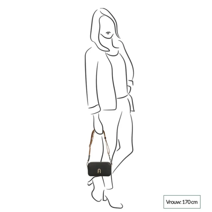 Furla Primula Mini C.Body Webbing Strap nero