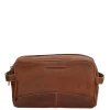 Hide & Stitches Japura Toiletbag cognac