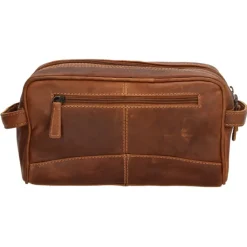 Hide & Stitches Japura Toiletbag cognac