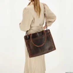 Hide & Stitches Next Navajo Laptopbag darkbrown