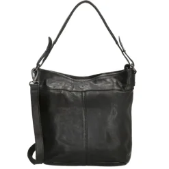Hide & Stitches Paint Rock Hobo Shoulderbag black