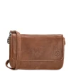 Hide & Stitches Paint Rock Crossover Shoulderbag Flap cognac