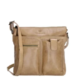 Hide & Stitches Porto Schoudertas taupe
