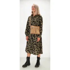 Hide & Stitches Porto Schoudertas taupe