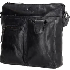 Hide & Stitches Porto Schoudertas donker navy