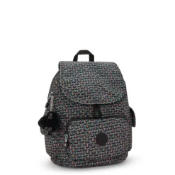 Kipling City Pack S prt ac geo feather