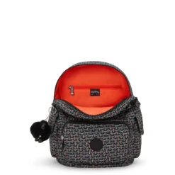 Kipling City Pack S prt ac geo feather