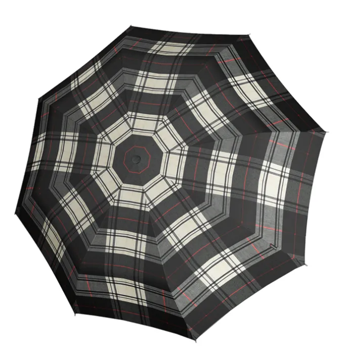 Knirps T-200 Medium Duomatic Paraplu checked 528