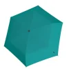Knirps U.200 Ultra Light Duomatic Paraplu UV Protection turquoise with black coating