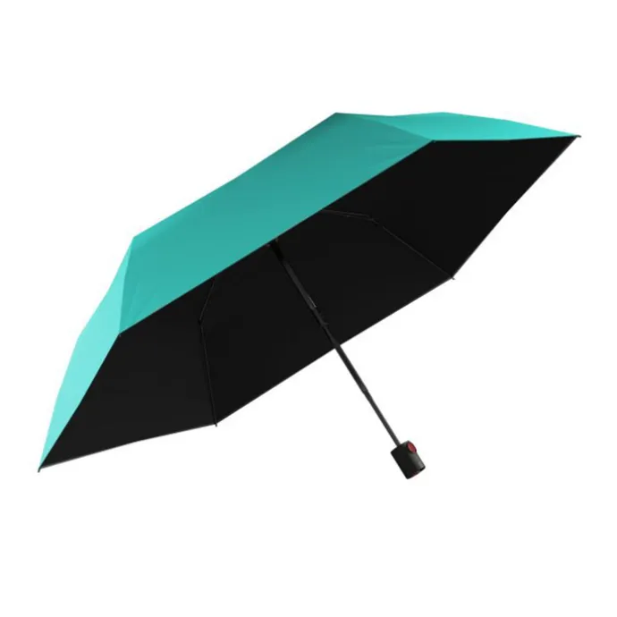 Knirps U.200 Ultra Light Duomatic Paraplu UV Protection turquoise with black coating